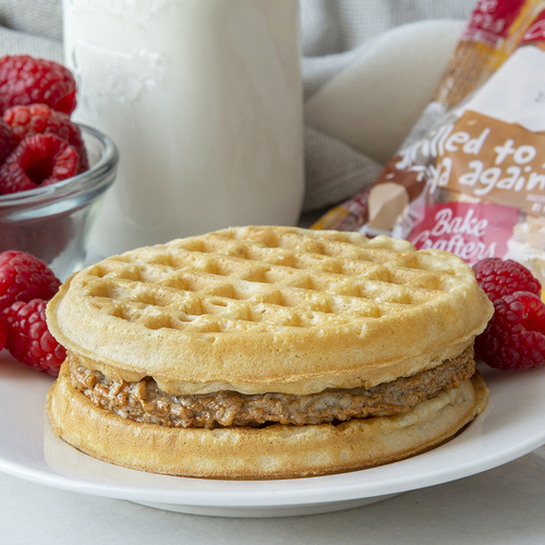 Sandwich, Maple Waffle, WG, Chicken Sausage, IW (6731)