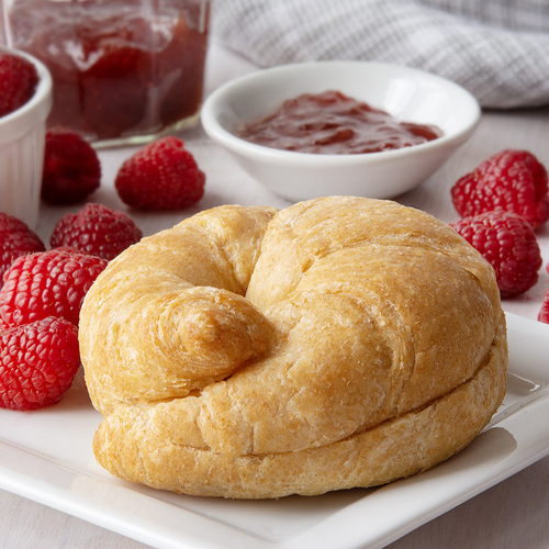 Croissants, WG, Margarine, Round, Fully Sliced (873)