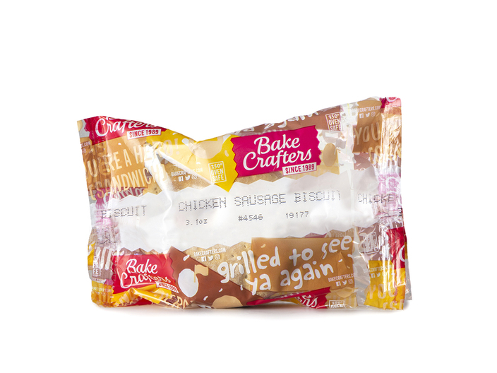 Sandwich, Biscuit, WG, Chicken Sausage, IW (4546)