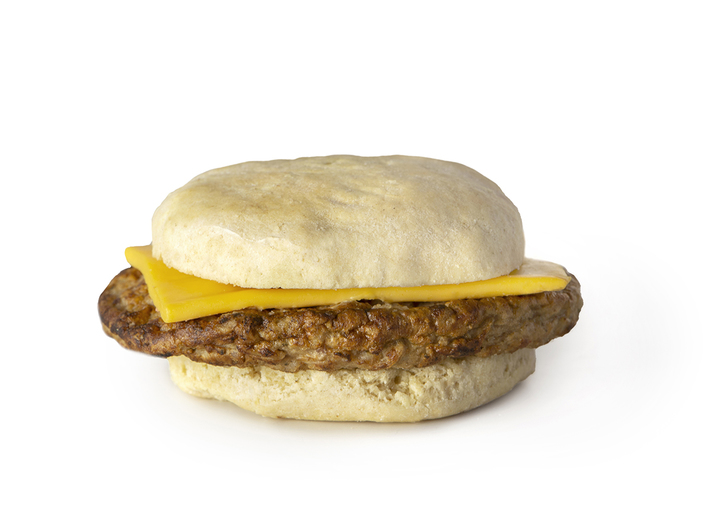 Sandwich, Biscuit, Honey WG, Chicken Sausage, Cheese, IW (4603)