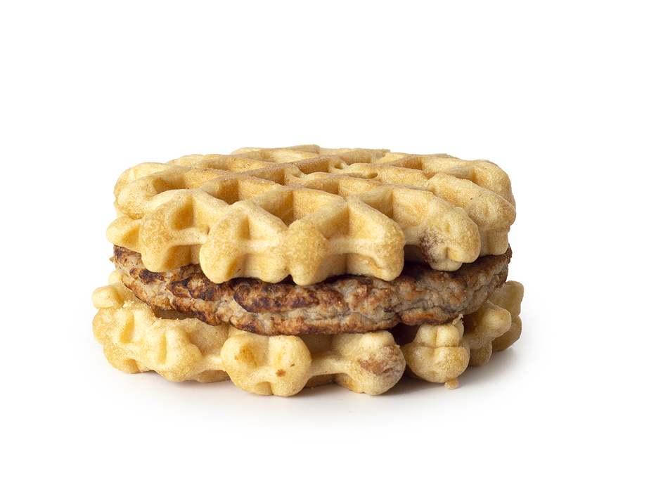 Evergreen Chicken Sausage, Egg, & Cheese Frozen Waffle Breakfast