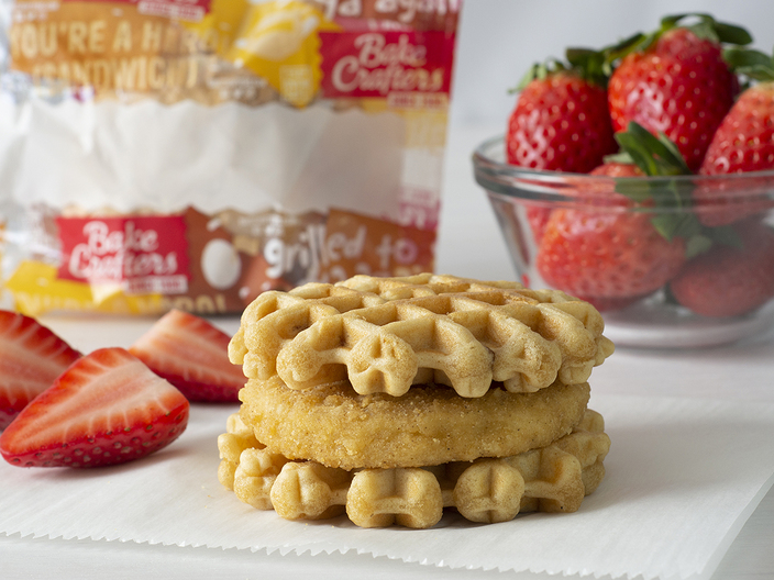 Sandwich, Maple Waffle, WG, Breaded Chicken, IW (6656)